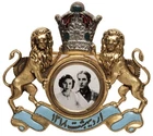 Iran Pahlavi commemorative Wedding medal/Brooch Princess Fawzia